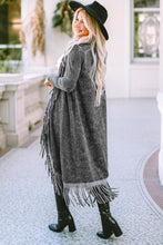 Load image into Gallery viewer, Fringe Detail Long Sleeve Cardigan