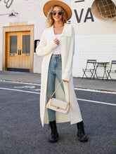 Load image into Gallery viewer, Full Size Collared Open Front Duster Cardigan