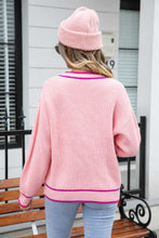 Load image into Gallery viewer, Waffle Knit V-Neck Cardigan with Pocket