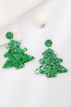 Load image into Gallery viewer, Christmas Tree Acrylic Earrings