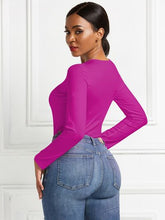 Load image into Gallery viewer, Round Neck Long Sleeve Bodysuit