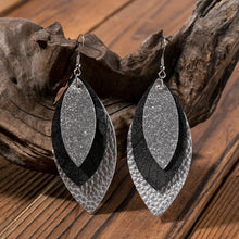 Load image into Gallery viewer, PU Leather Drop Earrings