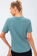 Load image into Gallery viewer, Round Neck Raglan Sleeve Active Tee