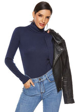 Load image into Gallery viewer, Ribbed Turtleneck Long Sleeve Bodysuit