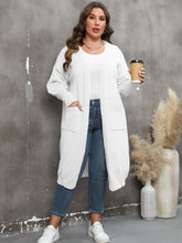 Load image into Gallery viewer, Plus Size Long Sleeve Pocketed Cardigan