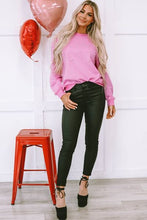 Load image into Gallery viewer, Pearl Round Neck Dropped Shoulder Sweatshirt