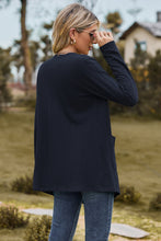 Load image into Gallery viewer, Cable-Knit Long Sleeve Cardigan with Pocket