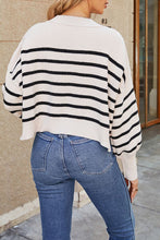 Load image into Gallery viewer, Round Neck Dropped Shoulder Sweater