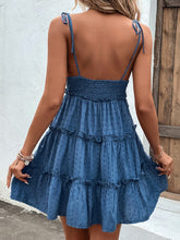Load image into Gallery viewer, Frill Spaghetti Strap Tiered Dress