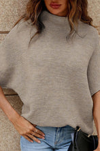 Load image into Gallery viewer, Mock Neck Short Sleeve Sweater