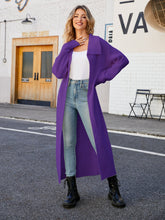Load image into Gallery viewer, Full Size Collared Open Front Duster Cardigan