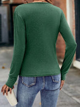 Load image into Gallery viewer, Ruched Surplice Long Sleeve Blouse