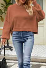Load image into Gallery viewer, Round Neck Dropped Shoulder Sweater