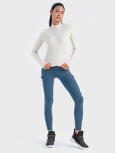 Load image into Gallery viewer, Zip-Up Long Sleeve Sports Jacket