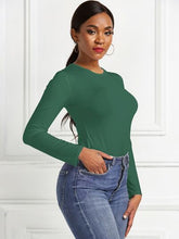 Load image into Gallery viewer, Round Neck Long Sleeve Bodysuit