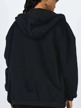 Load image into Gallery viewer, Zip-Up Drawstring Hoodie
