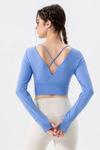 Load image into Gallery viewer, Square Neck Crisscross Active T-Shirt