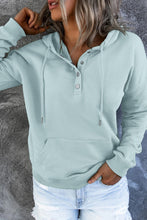 Load image into Gallery viewer, Dropped Shoulder Long Sleeve Hoodie with Pocket