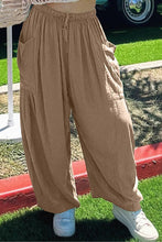 Load image into Gallery viewer, Full Size Pocketed Drawstring Wide Leg Pants