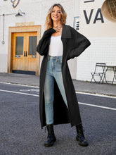 Load image into Gallery viewer, Full Size Collared Open Front Duster Cardigan