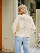 Load image into Gallery viewer, Openwork Round Neck Sweater