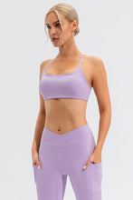 Load image into Gallery viewer, Crisscross Spaghetti Strap Active Cami
