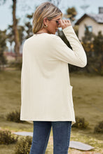 Load image into Gallery viewer, Cable-Knit Long Sleeve Cardigan with Pocket