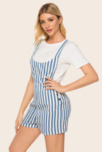 Load image into Gallery viewer, Striped Scoop Neck Romper