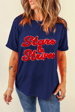Load image into Gallery viewer, Letter Round Neck Short Sleeve T-Shirt
