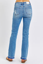 Load image into Gallery viewer, Judy Blue Full Size Mid Rise Destroyed Hem Distressed Jeans
