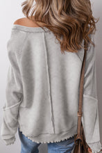 Load image into Gallery viewer, Exposed Seam Long Sleeve Sweatshirt
