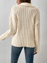 Load image into Gallery viewer, Johnny Collar Long Sleeve Sweater
