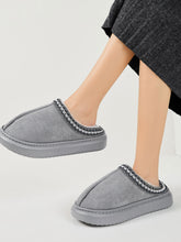 Load image into Gallery viewer, Faux Fur Suede Platform Slippers
