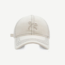 Load image into Gallery viewer, Bow Graphic Cotton Baseball Hat
