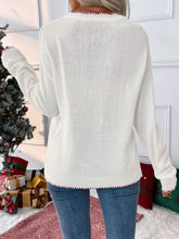 Load image into Gallery viewer, Perfee Bow Round Neck Long Sleeve Sweater
