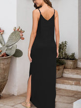 Load image into Gallery viewer, Slit Scoop Neck Sleeveless Dress
