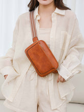 Load image into Gallery viewer, PU Leather Rectangle Crossbody Bag
