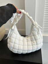 Load image into Gallery viewer, Bubble Texture Ruched Strap Quilted Shoulder Bag
