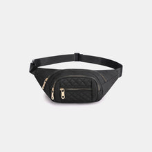 Load image into Gallery viewer, Zenana Quilted Multi Pocket Waist Belt Bag
