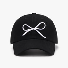 Load image into Gallery viewer, Bow Embroidered Cotton Baseball Cap
