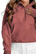 Load image into Gallery viewer, Half Zip Long Sleeve Sweatshirt
