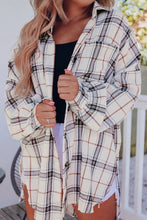 Load image into Gallery viewer, Plaid Button Up Long Sleeve Shacket
