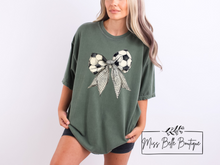 Load image into Gallery viewer, Preppy Soccer Bow Tee
