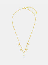 Load image into Gallery viewer, 14K Gold-Plated Copper Zircon Pendant Necklace
