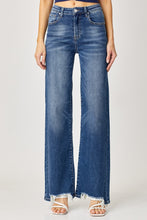 Load image into Gallery viewer, Risen Full Size High Rise Frayed Hem Wide Leg Jeans
