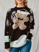 Load image into Gallery viewer, Gingersnap Round Neck Long Sleeve Sweater
