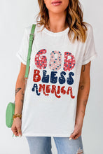 Load image into Gallery viewer, Letter Graphic Round Neck Short Sleeve T-Shirt

