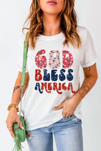 Load image into Gallery viewer, Letter Graphic Round Neck Short Sleeve T-Shirt
