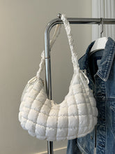 Load image into Gallery viewer, Bubble Texture Ruched Strap Quilted Shoulder Bag
