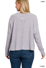 Load image into Gallery viewer, RIBBED DOLMAN LONG SLEEVE SWEATER
